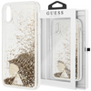 Guess GUOHCPXGLHFLGO iPhone X/Xs gold/złoty hard case Glitter Charms
