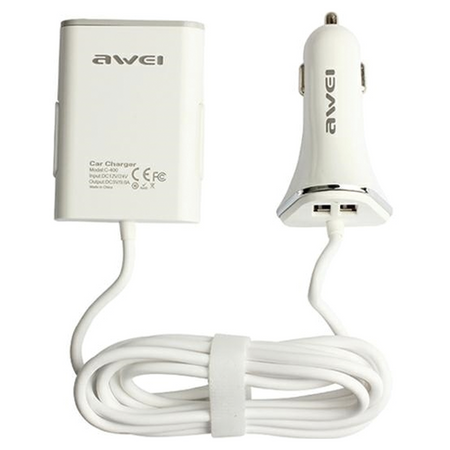 AWEI ŁADOWARKA SAMOCHODOWA C-400 9.6A 4xUSB DO TELEFONÓW DO SAMSUNG