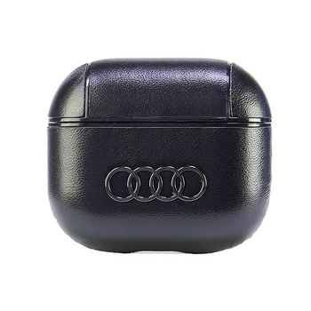 AUDI LEATHER BIG LOGO COVER DO AIRPODS 3 POKROWIEC OCHRONNY Z LOGO SKÓRZANY