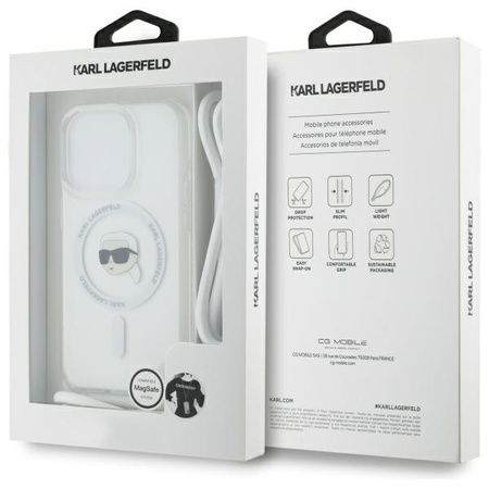 KARL LAGERFELD ETUI HARDCASE MAGNETYCZNE DO IPHONE 16 PRO MAX 6.9 KARL HEAD