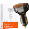 MCDODO MOCNA SZYBKA ŁADOWARKA SAMOCHODOWA MIERNIK 3X USB USB-C 100W LED