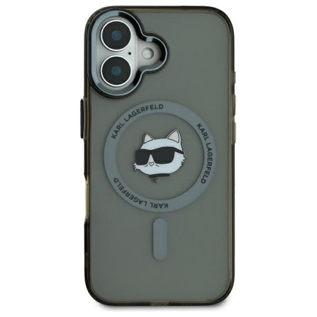 KARL LAGERFELD ETUI HARDCASE DO IPHONE 16 DO MAGSAFE METAL CHOUPETTE HEAD