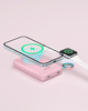 INNOSTYLE POWERDUO 2W1 SZYBKI POWERBANK INDUKCYJNY DO MAGSAFE WATCH 10000MAH RÓŻOWY