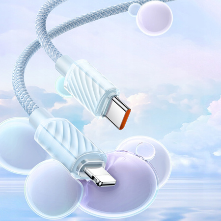 MCDODO ŁADOWARKA KABEL USB-C LIGHTNING DO IPHONE 12 13 14 PRO 1M NIEBIESKI