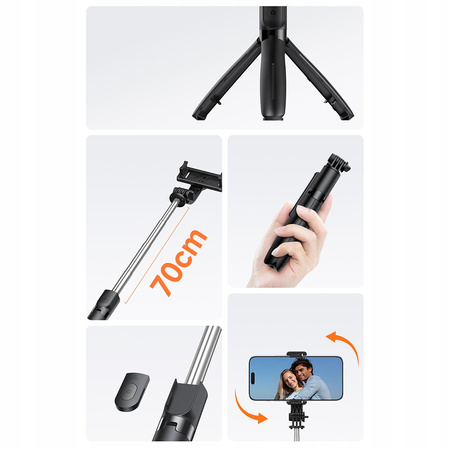 MCDODO KIJEK SELFIE STICK TRIPOD BLUETOOTH STATYW DŁUGI DO IPHONE SAMSUNG