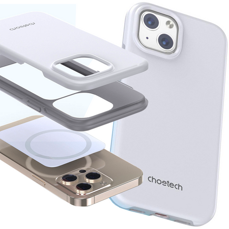 Choetech MFM Anti-drop case etui Made For MagSafe do iPhone 13 mini biały (PC0111-MFM-WH)