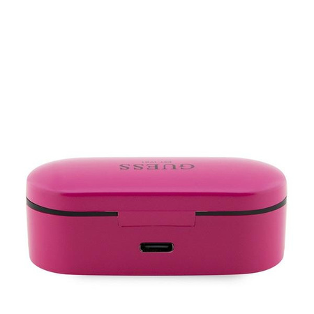 Guess słuchawki Bluetooth GUTWST31EM TWS + stacja dokująca magenta