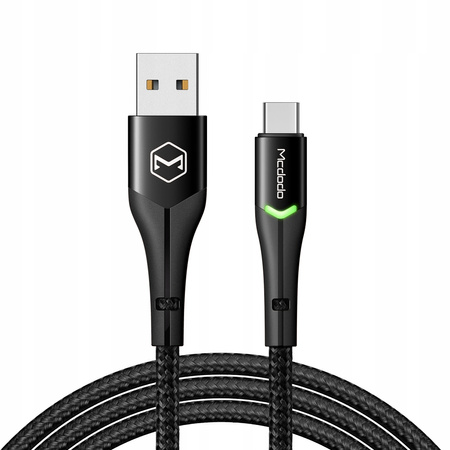 MCDODO KABEL USB-C SZYBKIE ŁADOWANIE DO SAMSUNG ŁADOWARKA USB TYP C LED 1M