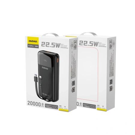 DUDAO POWERBANK K15PRO 20000MAH 22.5W PD DO TELEFONÓW USB-C USB-A
