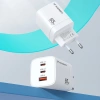 WOZINSKY ŁADOWARKA 65W SIECIOWA 2X USB-C DO TELEFONÓW I URZĄDZEŃ MOBILNYCH