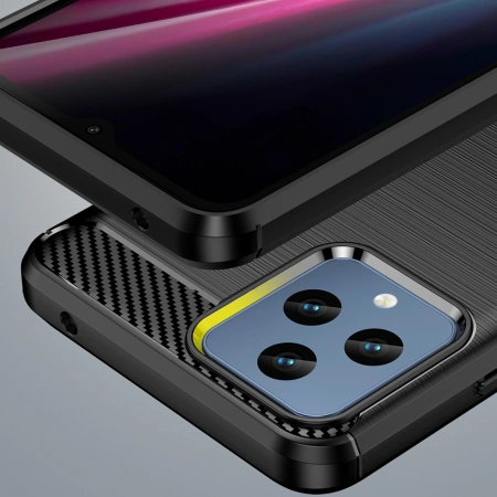 HURTEL ETUI CARBON CASE DO T-MOBILE REVVL 6 5G ELASTYCZNY KARBON SILIKONOWY