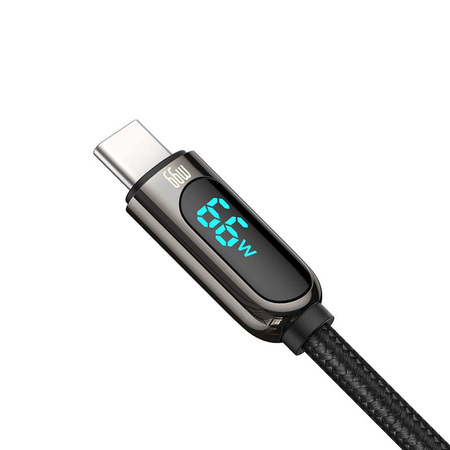 BASEUS KABEL USB DO USB-C DISPLAY 66W DO 1M WYTRZYMAŁY KABEL DO ŁADOWANIA