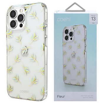 Etui Uniq Coehl Fleur na iPhone 13 Pro / 13 - niebieskie