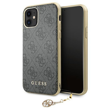 Etui Guess GUHCN61GF4GGR na iPhone 11 / Xr grey/szary 4G Charms Collection