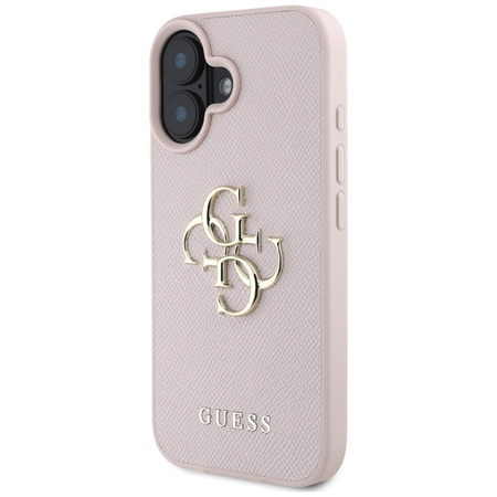 GUESS POKROWIEC TPU DO IPHONE 16 4G LOGO GRANULOWANE WERSJA CLASSIC