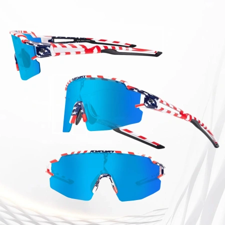 ROCKBROS OKULARY ROWEROWE POLARYZACYJNE Z OCHRONĄ UV DO SPORTÓW Z WKŁADKĄ