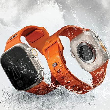 UNIQ pasek Stride Apple Watch Series1/2/3/4/5/6/7/8/9/SE/SE2 38/40/41mm FKM Rubber Strap khaki/pale khaki