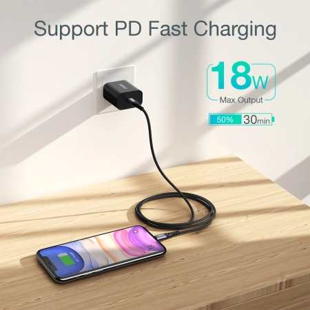 CHOETECH KABEL USB-C DO LIGHTNING DO IPHONE 12 13 14 15 3A 2M Z PEŁNYM