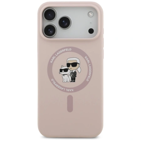 KARL LAGERFELD ETUI SILICONE KARL&CHOUPETTE RING MAGSAFE DO IPHONE 17 PRO