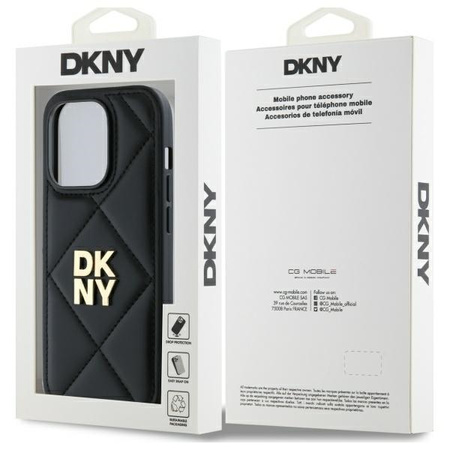 DKNY ETUI DO IPHONE 14 PRO 6.1 QUILTED STACK LOGO POKROWIEC OCHRONNY