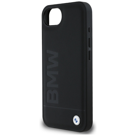 BMW ETUI TPU DO IPHONE 16E LEATHER HOT STAMP Z PEŁNĄ OCHRONĄ Z UDERZENIAMI
