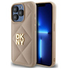 DKNY ETUI DO IPHONE 15 PRO 6.1 QUILTED STACK LOGO CASE ZAMKNIĘCIE POKROWIEC