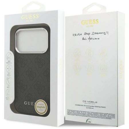 GUESS ETUI 4G CLASSIC LOGO MAGSAFE DO IPHONE 17 PRO OCHRONA MAGNETYCZNA
