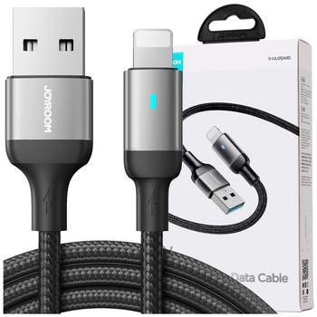 Joyroom kabel USB - Lightning 2.4A A10 Series 1,2 m czarny (S-UL012A10)