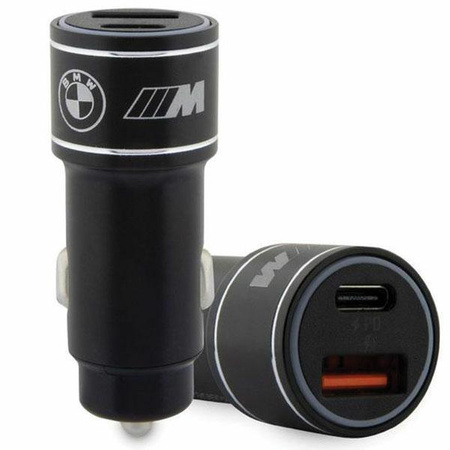 Etui BMW ładowarka BMCCMUSBCK PD-QC 3.0 20W Fast Charge - czarne M Edition