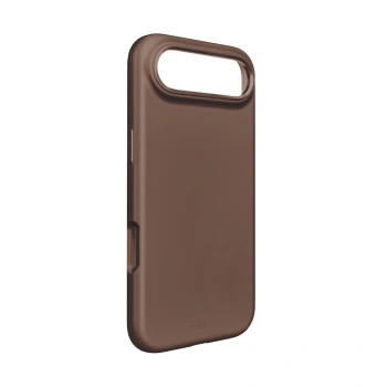 Etui silikonowe Pure Icon Mag Pro Liquid Silicone na iPhone 17 Air kompatybilne z MagSafe, z ochroną aparatu i aluminiowymi przyciskami - brązowe