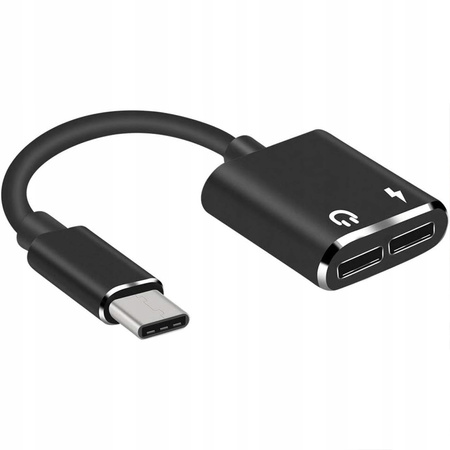 CO2 ADAPTER 2X USB-C PRZEJŚCIÓWKA KABEL USB TYP C DO SAMSUNG APPLE XIAOMI Z DAC