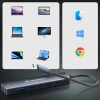 WOZINSKY HUB USB-C 6 W 1 WIELOFUNKCYJNY DO LAPTOPA TELEFONU ALUMINIOWY