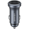 Ładowarka samochodowa USAMS CC320 Aluminium 2.4A 2xUSB-A tarnish