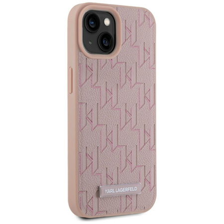 KARL LAGERFELD ETUI LEATHER MONOGRAM DO IPHONE 15 PRO DO MAGSAFE LOGO