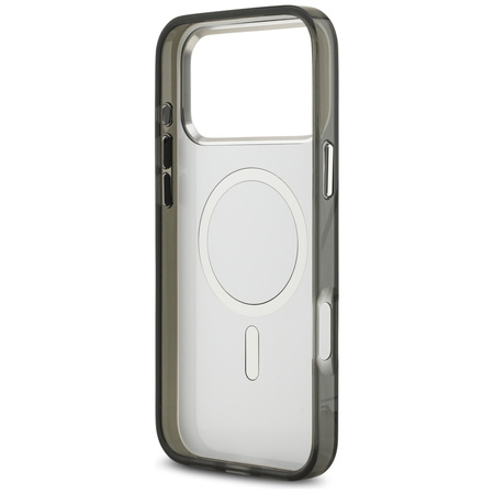 Etui Karl Lagerfeld IML Aquarelle Karl & Choupette & Logo MagSafe do iPhone 17 Pro czarny
