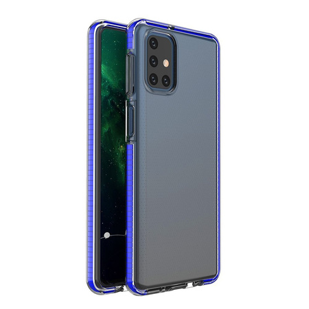 Spring Case pokrowiec żelowe etui z kolorową ramką do Samsung Galaxy M31s ciemnoniebieski