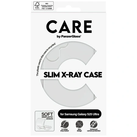 PANZERGLASS ETUI CARE FASHION X-RAY DO SAMSUNG GALAXY S25 ULTRA TRANSPARENT
