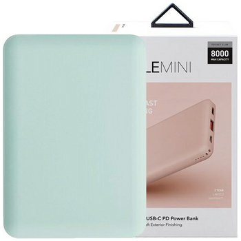 UNIQ Powerbank Fuele mini 8000mAh USB-C 18W PD Fast charge zielony/green