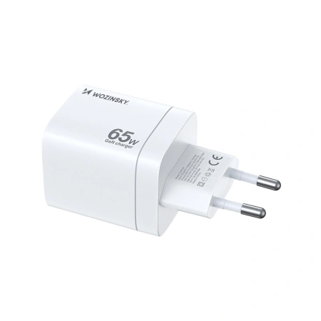 WOZINSKY ŁADOWARKA 65W SIECIOWA 2X USB-C DO TELEFONÓW I URZĄDZEŃ MOBILNYCH