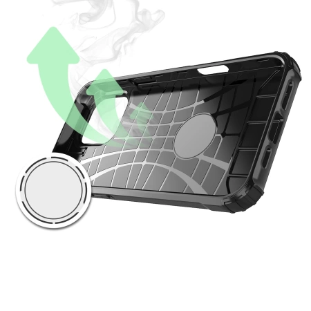 HURTEL ETUI PANCERNE HYBRID ARMOR DO IPHONE 16 PRO BEZPIECZEŃSTWO NAJAZDOWE