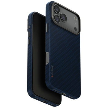 Etui UNIQ Keva EDGE do iPhone 17 Pro Max Magclick Charging niebieski