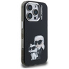 Etui Karl Lagerfeld IML Aquarelle Karl & Choupette & Logo do iPhone 16 Pro czarny
