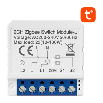 AVATTO INTELIGENTNY PRZEŁĄCZNIK ZIGBEE DO TUYA BEZ NEUTRALNEGO MONITORING