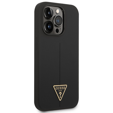 GUESS ETUI DO IPHONE 14 PRO MAX 6.7 HARDCASE SILICONE Z DESIGNEM TRIANGLE