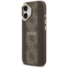 Etui Guess 4G Stripe MagSafe do iPhone 17 brązowy