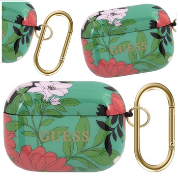 Guess GUACAPTPUBKFL01 AirPods Pro cover zielony/green N.1 Flower Collection