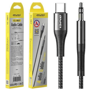 AWEI ADAPTER USB-C DO JACK 3.5 DO IPHONE 13 14 15 DO AUDIO PRZEJŚCIÓWKA