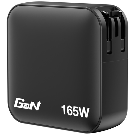 Ładowarka sieciowa Verbatim Mini GaN 165W 3xUSB-C PD/1x USB-A QC czarny 32216