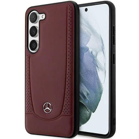 Etui Mercedes MEHCS23MARMRE S23+ S916 - czerwone Leather Urban Bengale