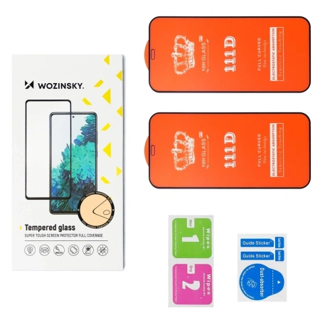 WOZINSKY SZKŁO HARTOWANE FULL GLUE DO XIAOMI REDMI 14C 5G 2 SZTU
